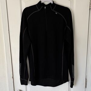 Helly Hansen wool blend 1/4 zip base layer long sleeve shirt XXL